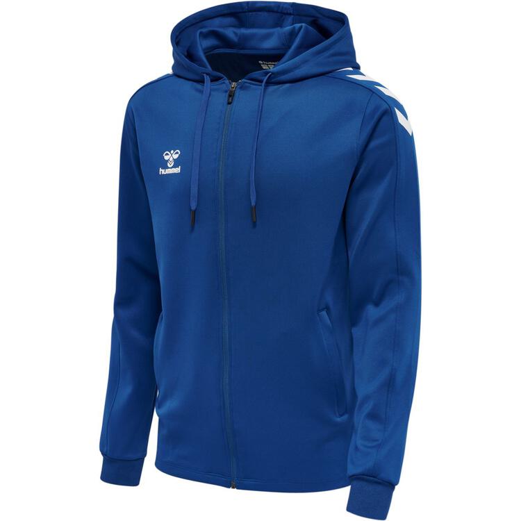 hummel core xk poly zip hoody herren 211484 7045 true blue gr