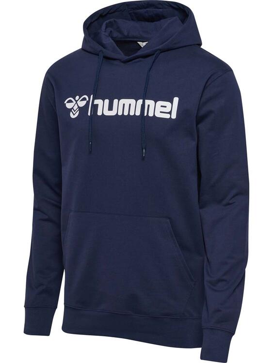 hummel go 20 logo hoodie 224843 marine gr m