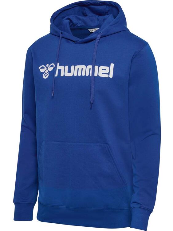 hummel go 20 logo hoodie 224843 true blue gr