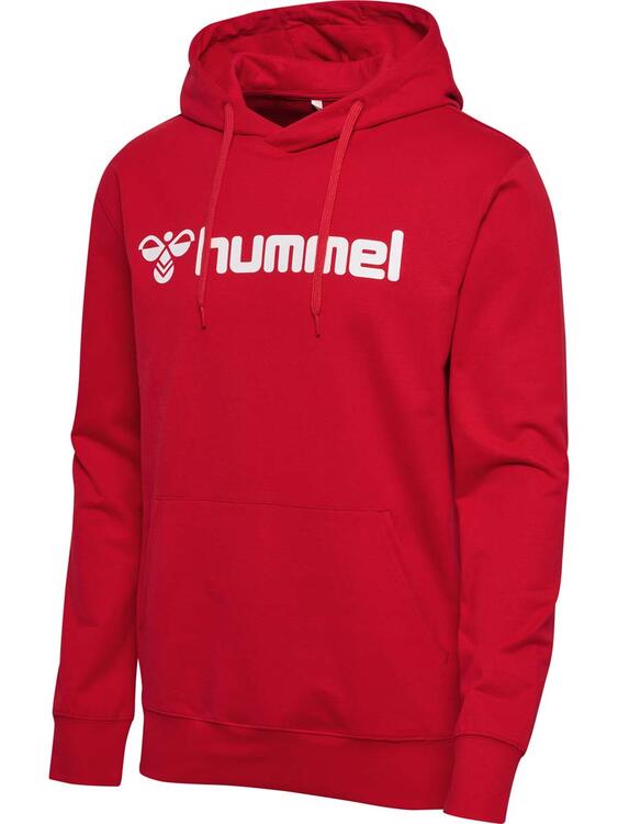 hummel go 20 logo hoodie 224843 true red gr