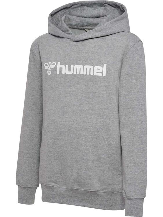 hummel go 20 logo hoodie kinder 224844 grey melange gr 116