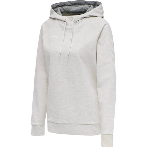 HUMMEL HMLGO COTTON HOODIE WOMAN 203510 EGRET MELANGE Gr. 2XL