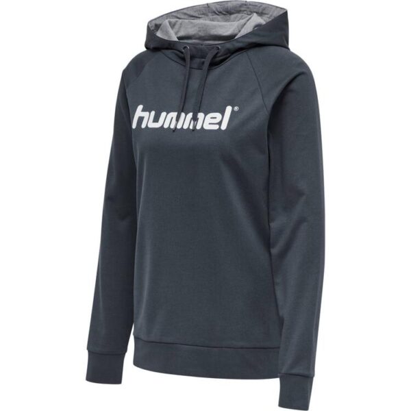 HUMMEL HMLGO COTTON LOGO HOODIE WOMAN 203517 INDIA INK Gr. XS