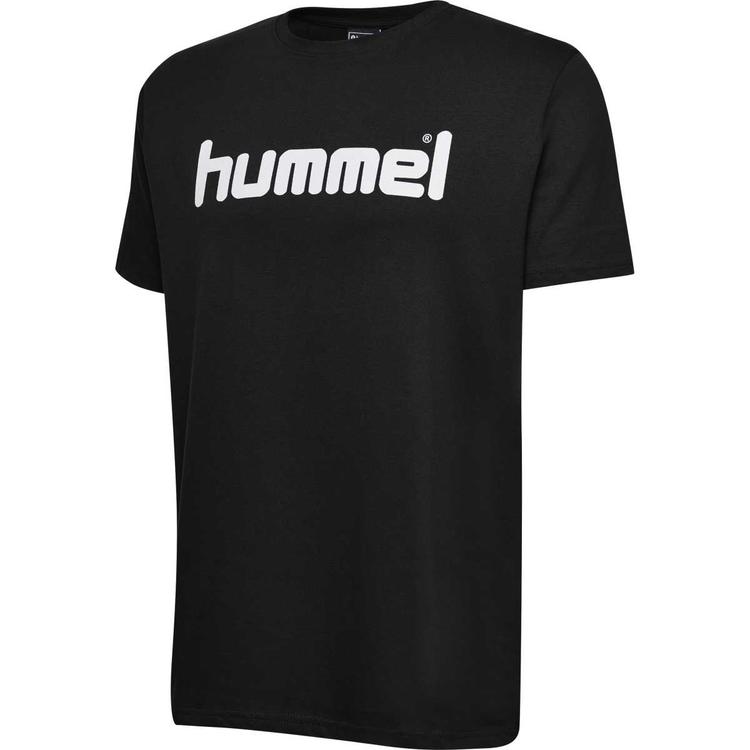 hummel hmlgo cotton logo t shirt s s black 203513 2001 gr