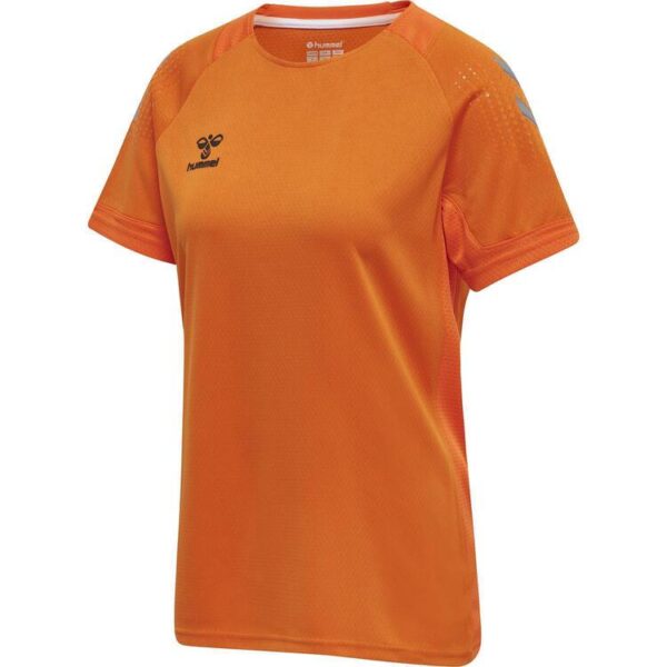 HUMMEL hmlLEAD S/S POLY JERSEY WOMEN 207397 ORANGE TIGER Gr. XL