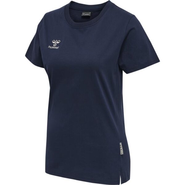 hummel Move Grid Baumwoll T-Shirt Damen 214793 MARINE - Gr. 2XL