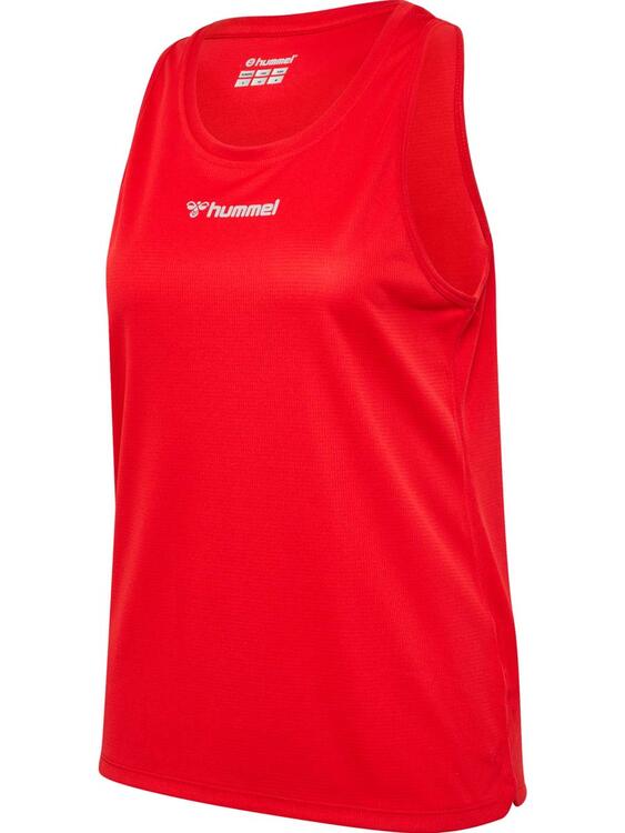 hummel run tanktop damen 227248 tango red gr l