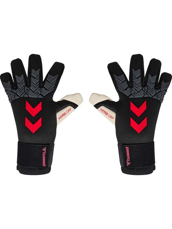 hummel torwarthandschuhe hyper grip 224978 black white red gr 10