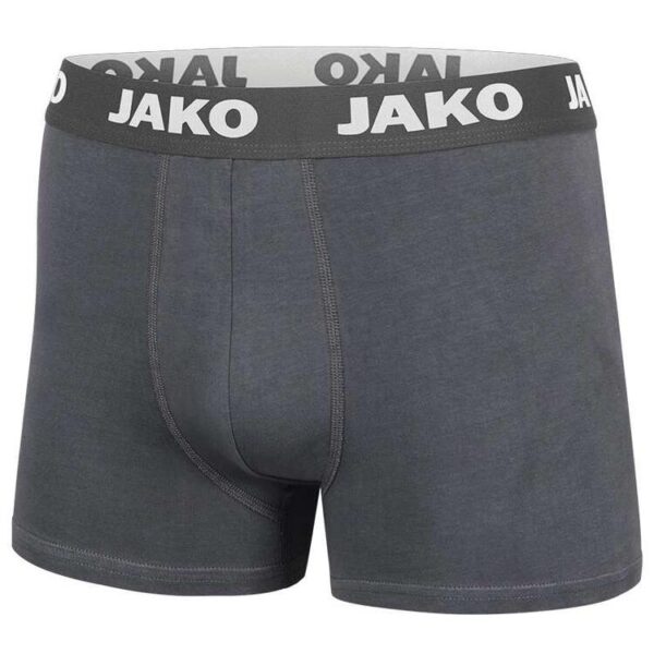 Jako Boxershort Basic 2er Pack 6204 21 anthrazit Gr. S