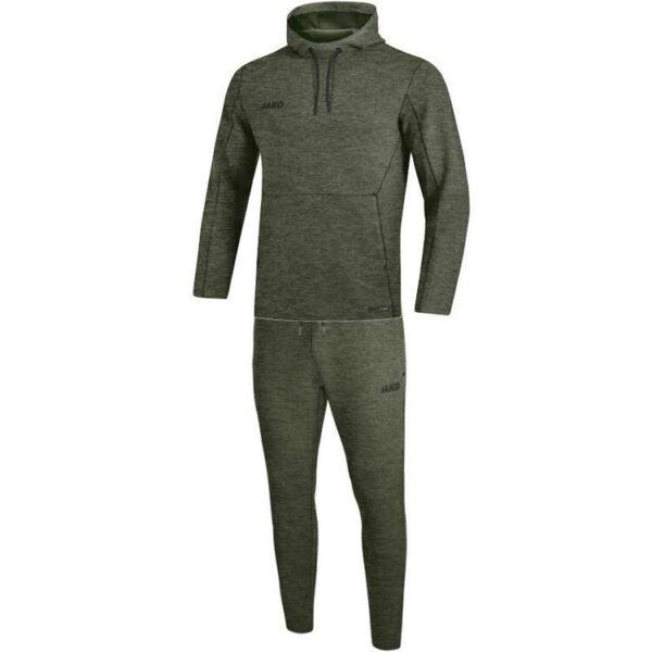 Jako Jogginganzug Premium Basics mit Kapuzensweat khaki meliert...