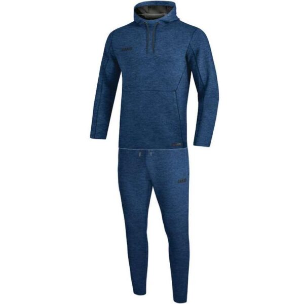 Jako Jogginganzug Premium Basics mit Kapuzensweat marine meliert...