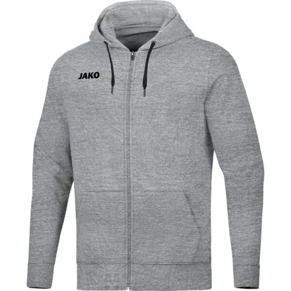 Jako Kapuzenjacke Base 6865-41 hellgrau meliert Gr. XXL