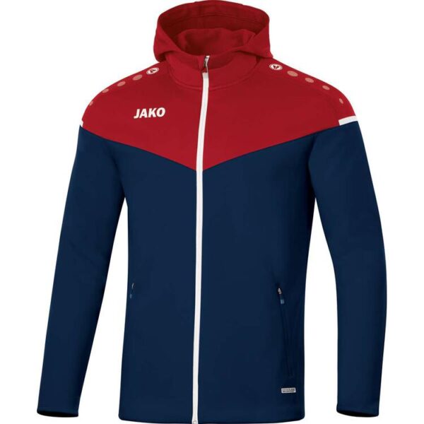 Jako Kapuzenjacke Champ 2.0 6820-91 marine/chili rot Gr. 36