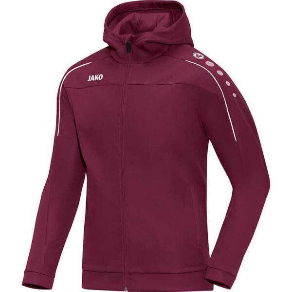 Jako Kapuzenjacke Classico maroon 6850 14 Gr. 128