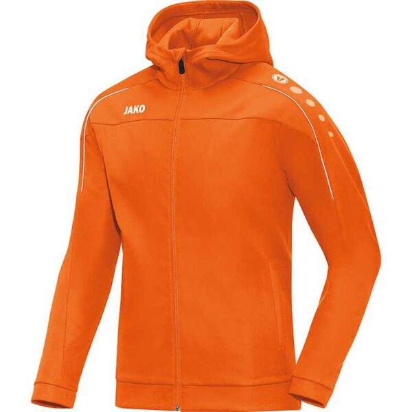 Jako Kapuzenjacke Classico neonorange 6850 19 Gr. 140