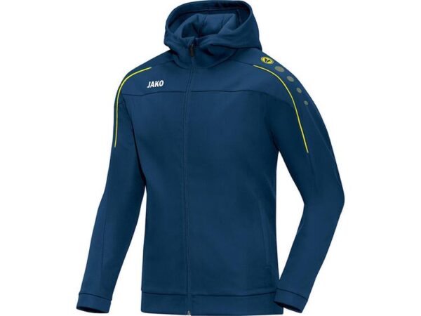 Jako Kapuzenjacke Classico nightblue/citro 6850 42 Gr. 40