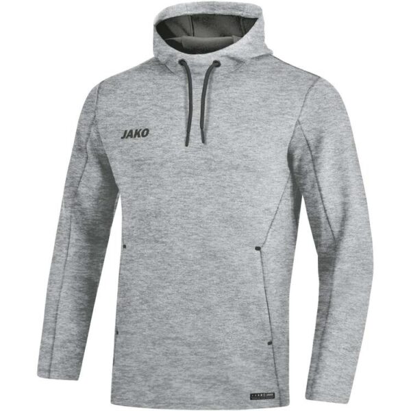 Jako Kapuzensweat Premium Basics grau meliert 6729 40 Gr. 3XL