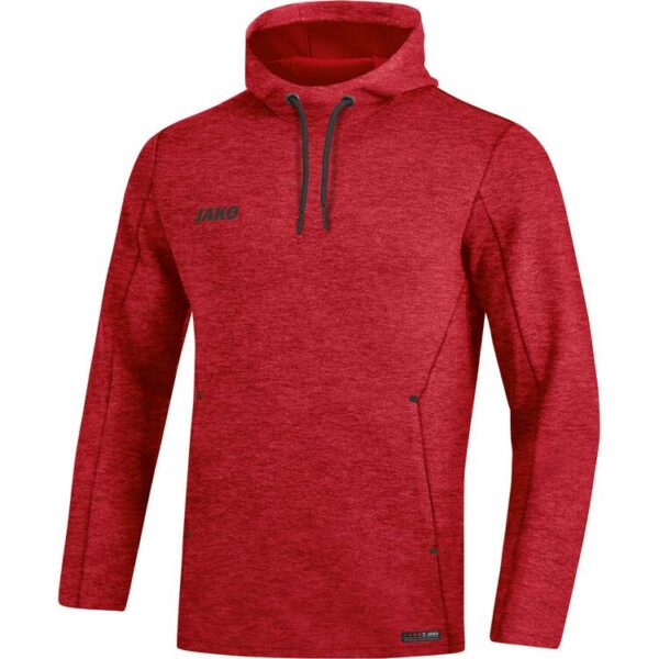 Jako Kapuzensweat Premium Basics rot meliert 6729 01 Gr. 3XL