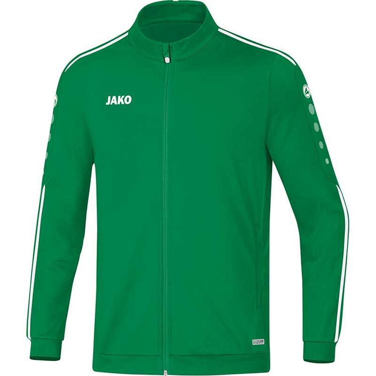 jako polyesterjacke striker 20 sportgruen weiss 9319 06 gr