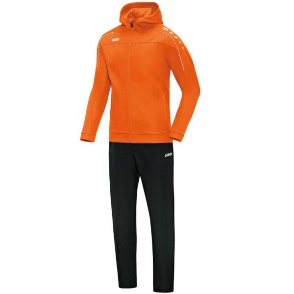 Jako Pr?sentationsanzug Classico mit Kapuze neonorange M9650 19 Gr. M