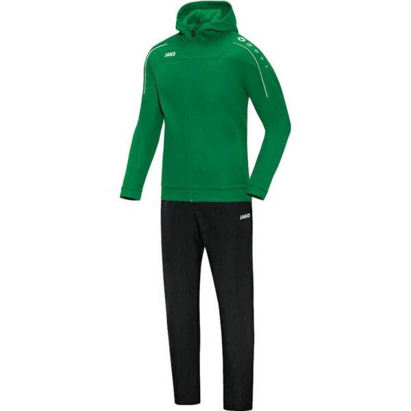 Jako Pr?sentationsanzug Classico mit Kapuze sportgr?n M9650 06 Gr. XXL