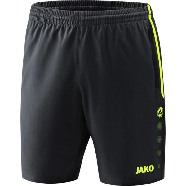 Jako Short Competition 2.0 6218 anthrazit/neongelb L