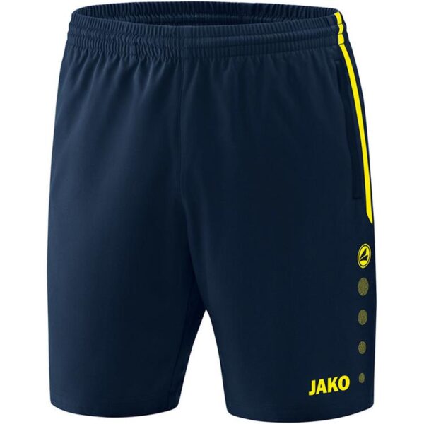 Jako Short Competition 2.0 marine/neongelb 6218 89 Gr. 128