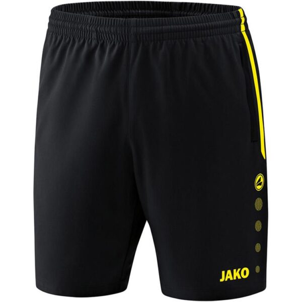 Jako Short Competition 2.0 schwarz/neongelb 6218 33 Gr. 128