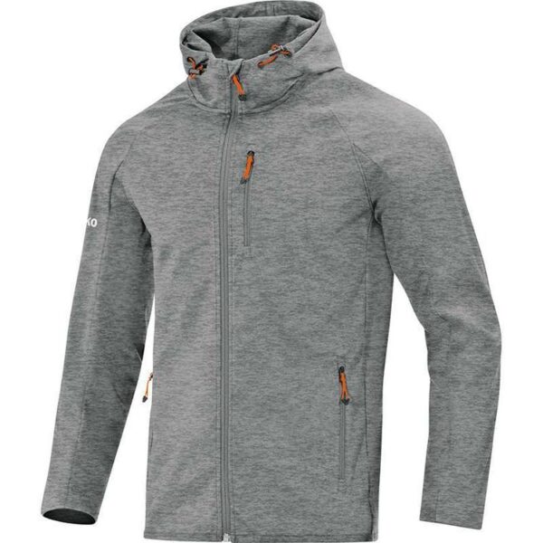 Jako Softshelljacke Light grau meliert 7605 40 Gr. 34