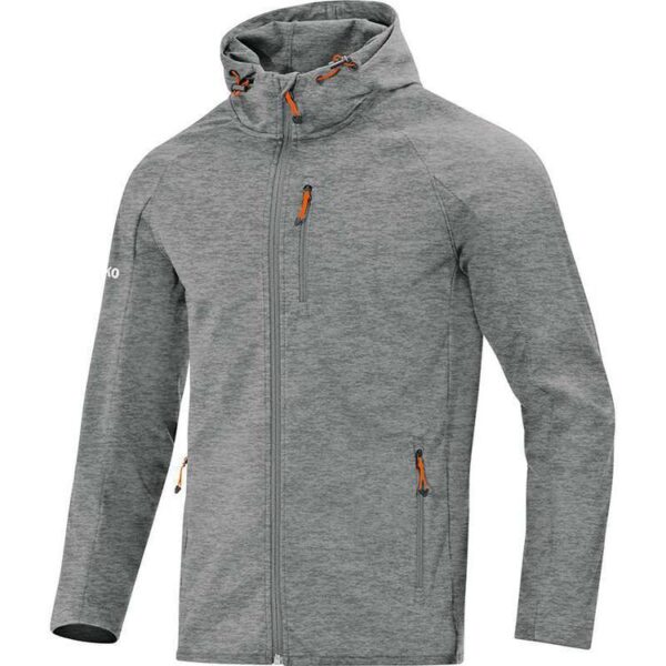 Jako Softshelljacke Light grau meliert 7605 40 Gr. 38