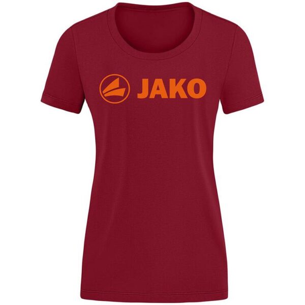 Jako T-Shirt Promo (2021) 6160-151 weinrot/neonorange Gr. 36