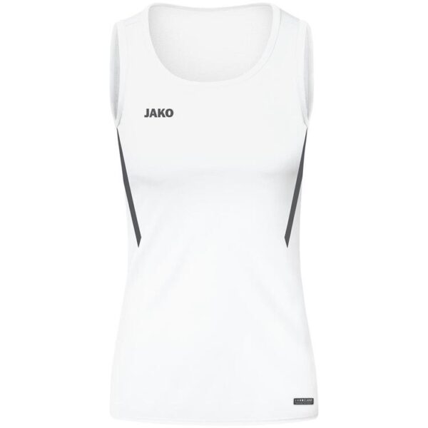 Jako Tanktop Challenge 6021 wei?/anthra light Gr. 140