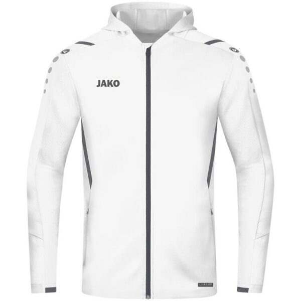 Jako Trainingsjacke Challenge mit Kapuze 6821 wei?/anthra light Gr....