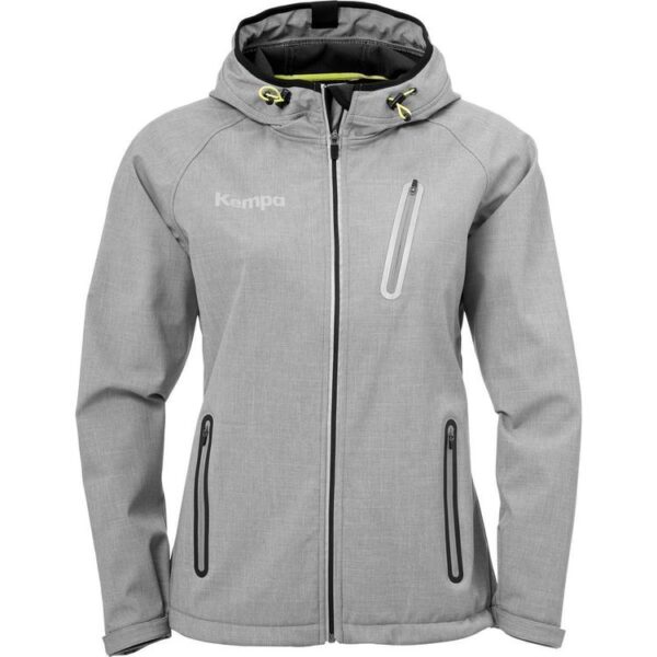 Kempa CORE 2.0 SOFTSHELL JACKE WOMEN dark grau melange 200325506 Gr. M