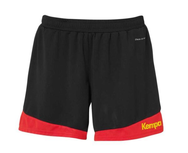 Kempa EMOTION 2.0 SHORTS Damen 2003166 schwarz/rot/gelb XL