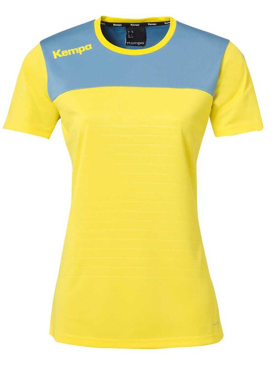 kempa emotion 20 trikot damen 2003164 limonengelb dove blau