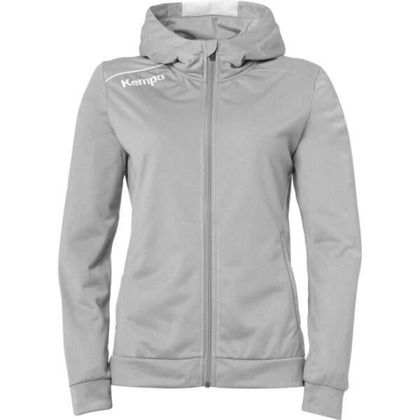 Kempa PLAYER HOOD JACKET WOMEN 200362711 dark grau melange/wei? -...