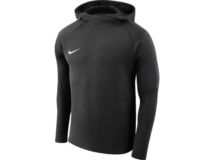 nike boys nike dry academy18 football hoodie aj0109 010 black anthracite anthracite white gr