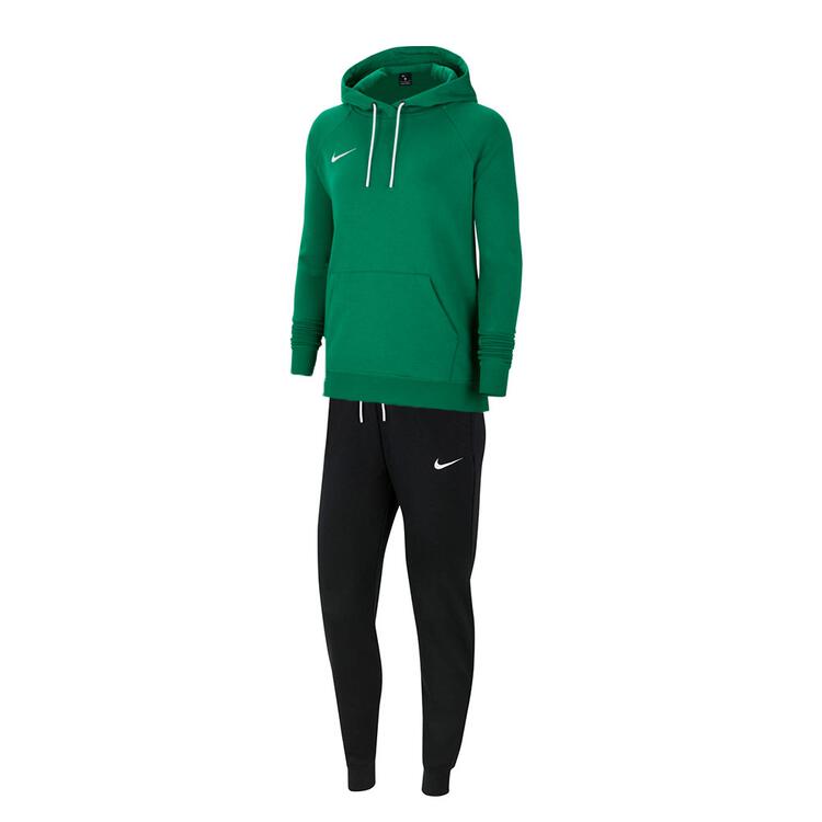 nike team club 20 trainingsanzug damen mit hoody farbe pine green black gr m