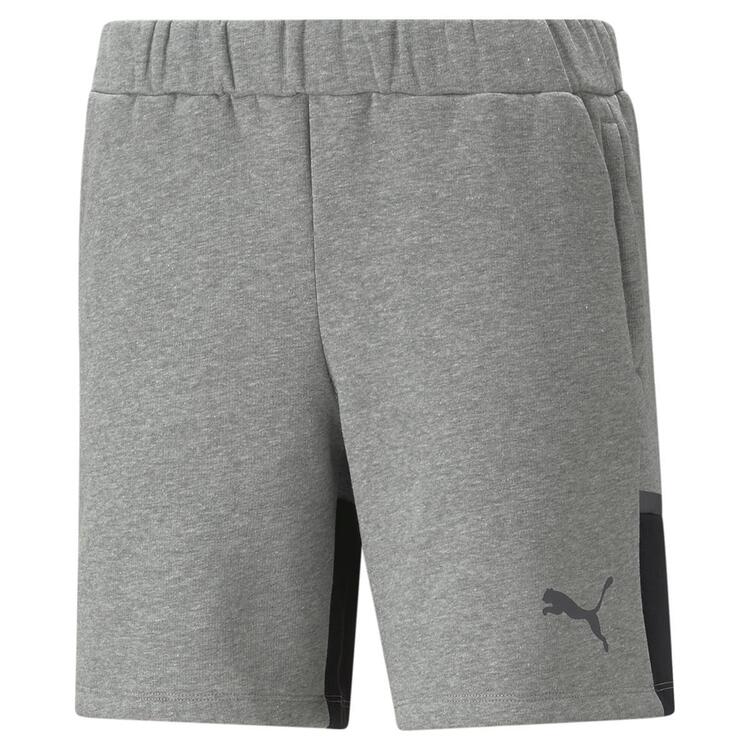 puma teamcup casuals shorts wmn 658423 medium gray heather gr m