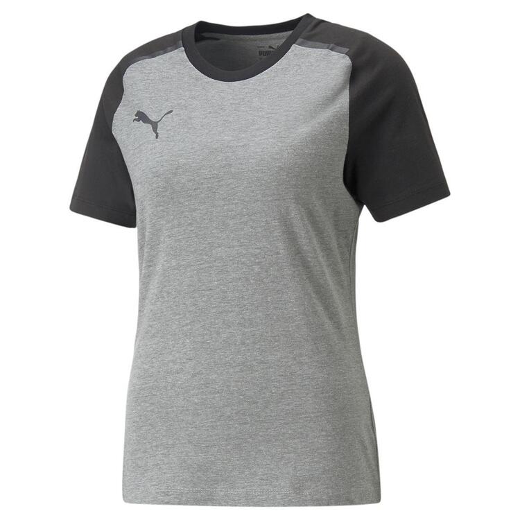 puma teamcup casuals tee wmn 658424 medium gray heather gr