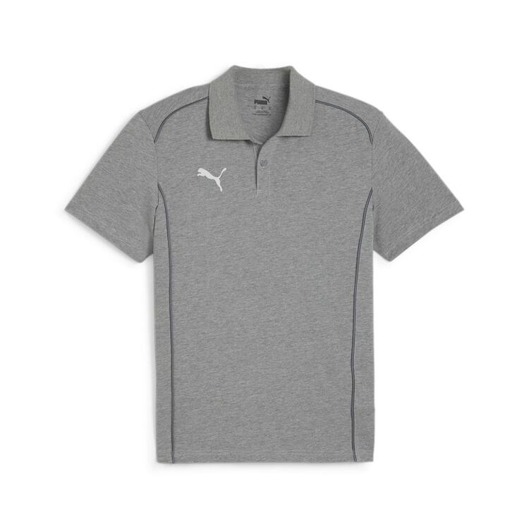 puma teamfinal casuals polo 658535 medium gray heather puma silver gr l