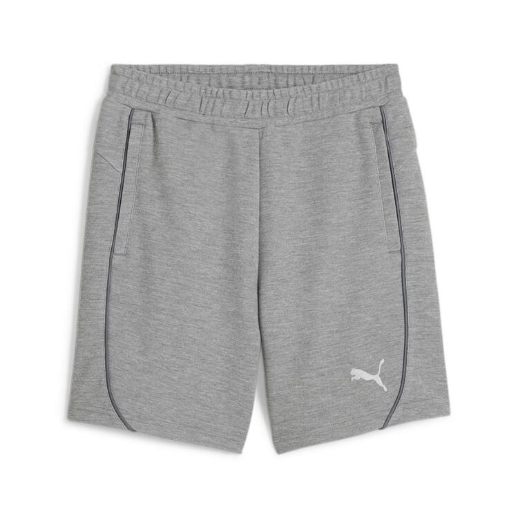 puma teamfinal casuals shorts jr 658539 medium gray heather puma silver gr 116