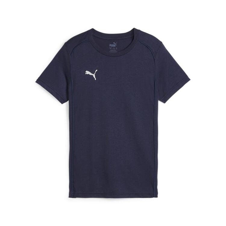 puma teamfinal casuals tee jr 658545 puma navy puma silver gr 116