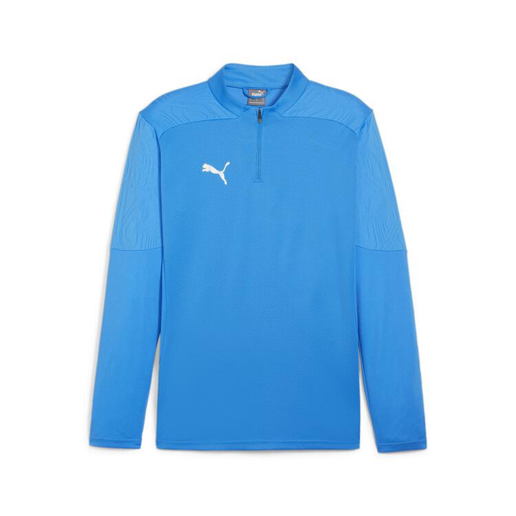 puma teamfinal training 1 4 zip top 658551 ignite blue puma silver gr l