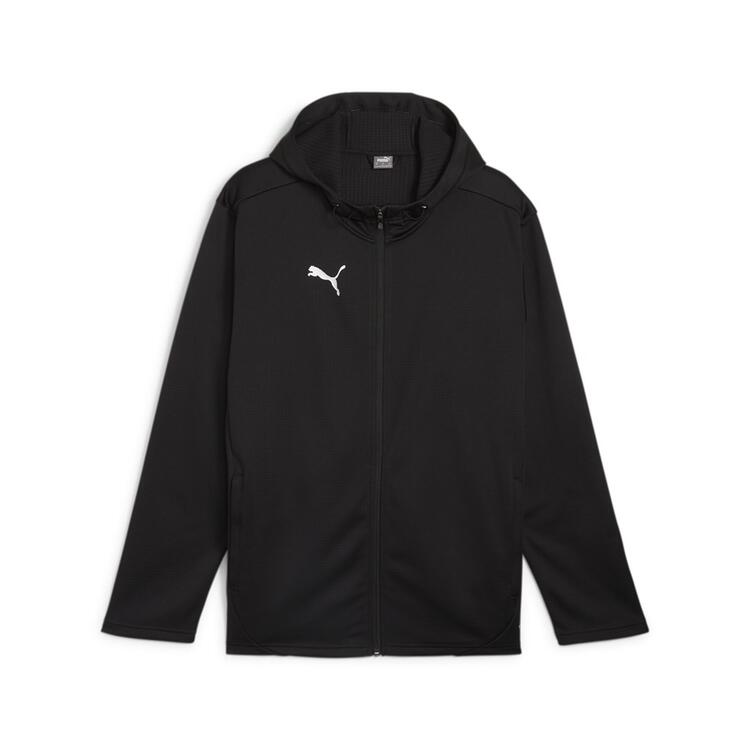 puma teamfinal training fleece jkt 658729 puma black puma silver gr l