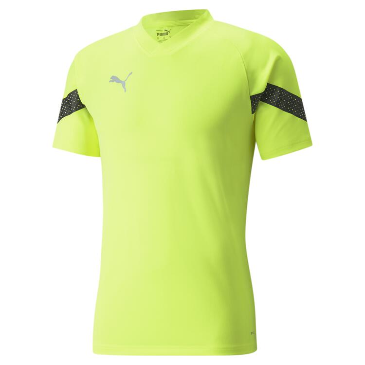 puma teamfinal training jersey herren 657379 yellow alert puma black puma silver