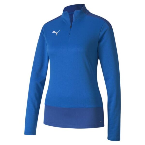 Puma teamGOAL 23 1/4 Zip Top W Electric Blue Lemonade-Team Power...