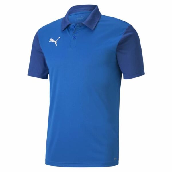 Puma teamGOAL 23 Sideline Polo Electric Blue Lemonade-Team Power...