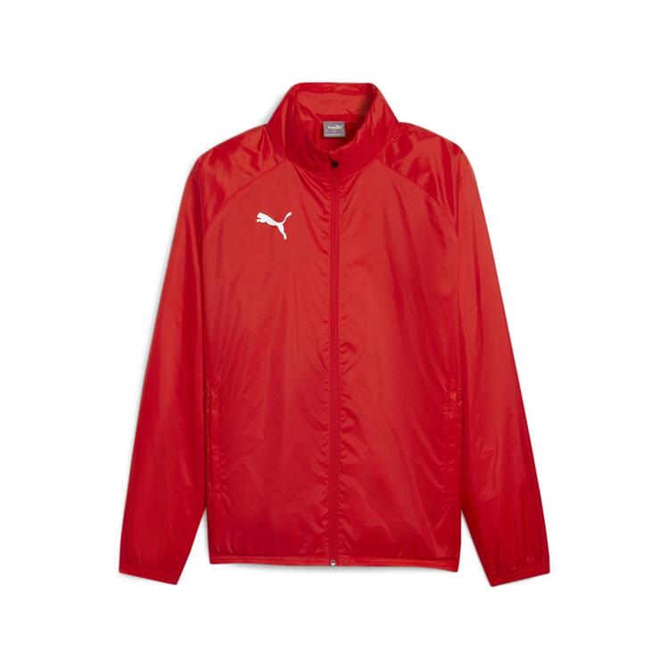 puma teamgoal all weather jacket 659038 puma red puma white gr l